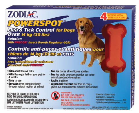 Powerspot Flea & Tick Treatment for Large Dogs