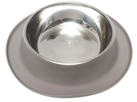 Silicone Feeder with Stainless Steel Bowl