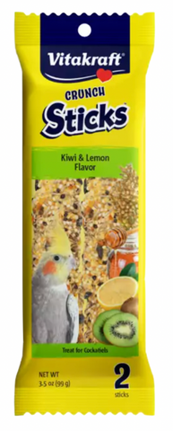 Kiwi & Lemon Cockatiel Crunch Sticks